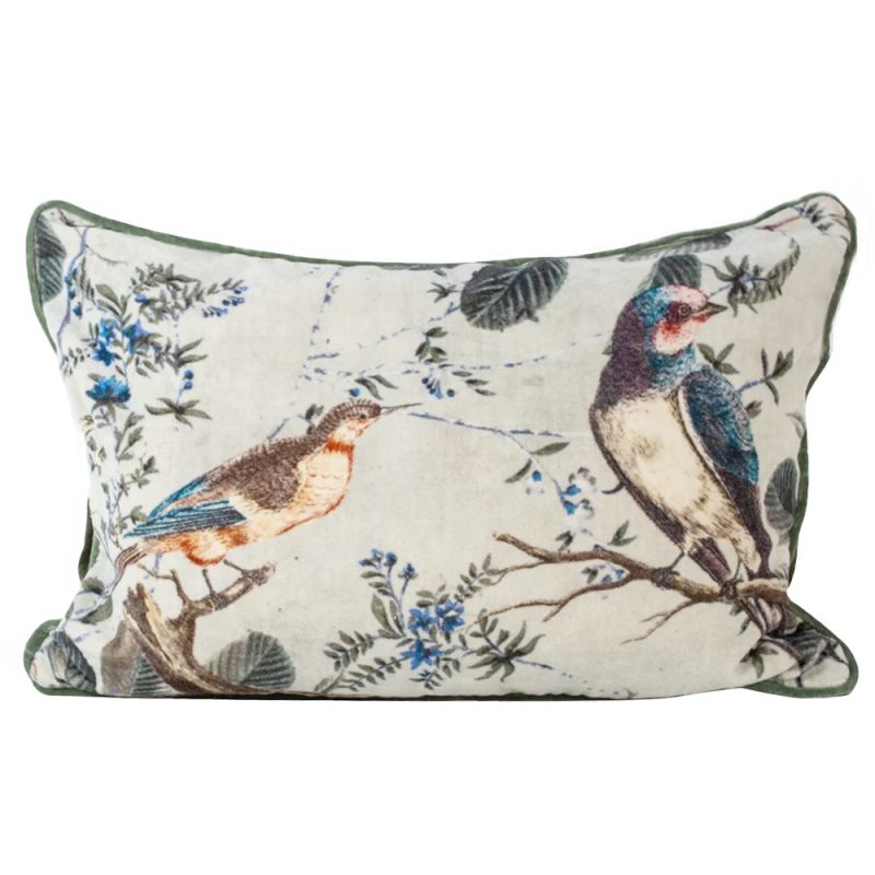 The French Bedroom Co, Vegan Friendly Absurd Birds Velvet Cushion Cut Out, £35, 7442650